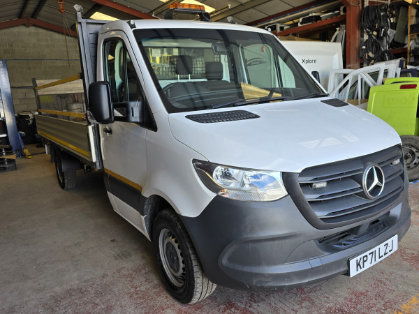 2021(71) Mercedes-Benz Sprinter 315Cdi  Progressive Long Diesel Rwd 3.5T Dropside Van with T/L EU 6 @// PBT-387